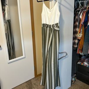 Striped jumpsuit